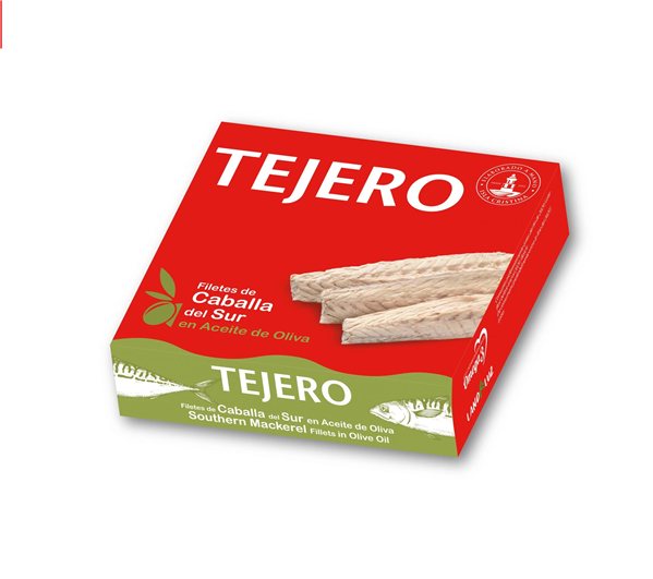 Filet de maquereau du sud à l'huile d'olive TEJERO 525g-lateral