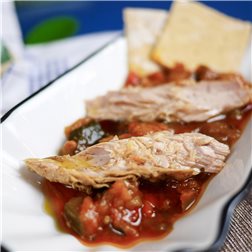 Bonito fillet from almadraba in 120g olive oil.