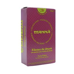 Des filets de thon à l'huile d'olive et une tranche de citron Manná