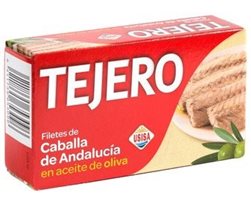 Filetes de Caballa del Sur en aceite de oliva 125g Tejero