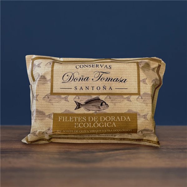 Filets de daurade bio dans de l'huile d'olive vierge extra 120g.-lateral