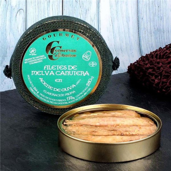 Filetes de Melva Canutera en Aceite 280 ml Cambados-detalle
