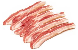 Tranches de poitrine de porc, environ 560 g.