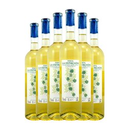 Finca La Estacada Sauvignon Semiseco Uclés 75 cl Vino Blanco (Caja de 6 unidades)
