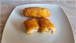 Flamenquín de cerdo, jamón y queso