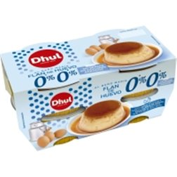 Flan Dhul d'œuf 0% MG sans sucres ajoutés 4x100 g