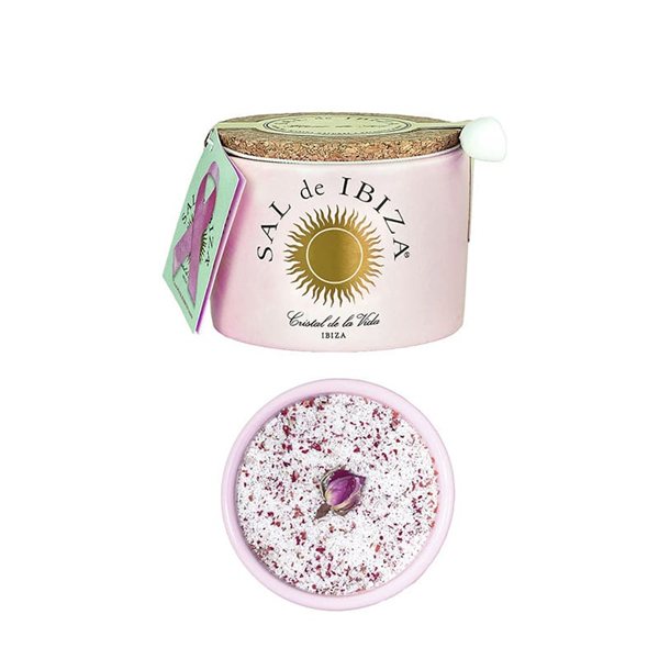 Fleur de Sel "La Vie en Rose”, Sal de Ibiza-detalle