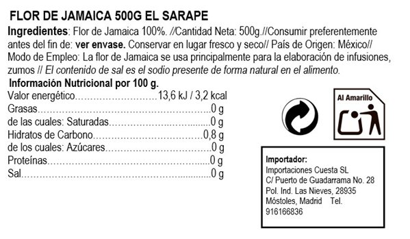 Fleur d'hibiscus El Sarape 3kg-lateral