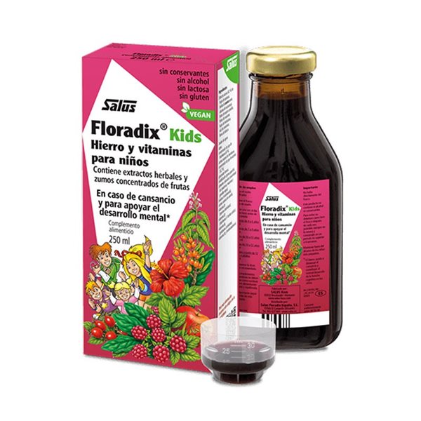 Floradix KIDS (fer et vitamines pour enfants) 250ml Salus-detalle