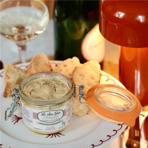 Foie Gras entier au Champagne fin-lateral