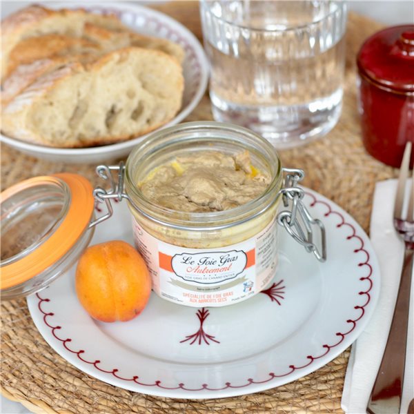 Foie Gras entier avec abricots secs-trasera
