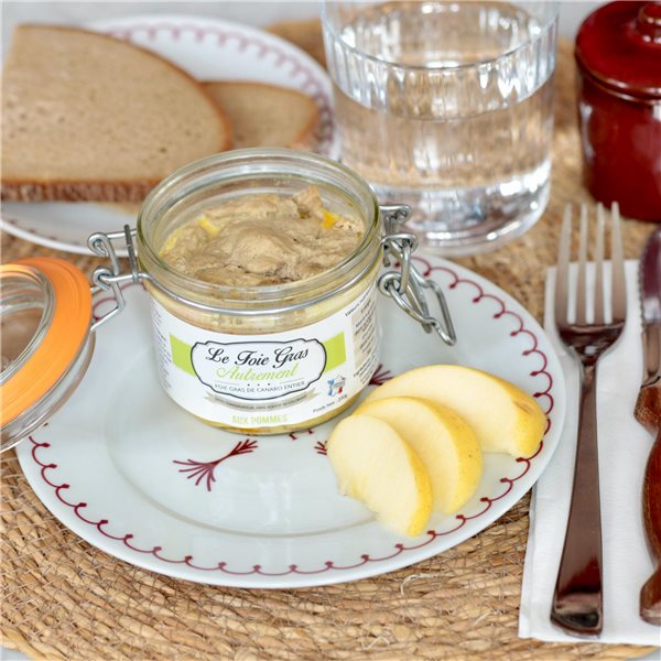 Foie Gras entier avec pomme-trasera