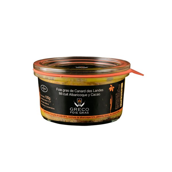 Foie Gras mi-cuit aux abricots et au cacao, El Greco-detalle