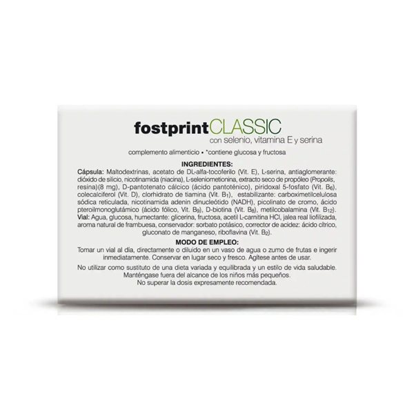 Fost Print Classic 20 vials x 15ml Soria Natural-trasera