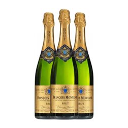 François Montand Brut Champagne 75 cl Espumoso Blanco (Caja de 3 unidades)