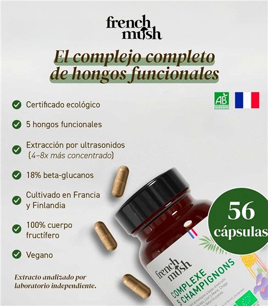 Gélules de Complexe 5 Champignons-izquierda