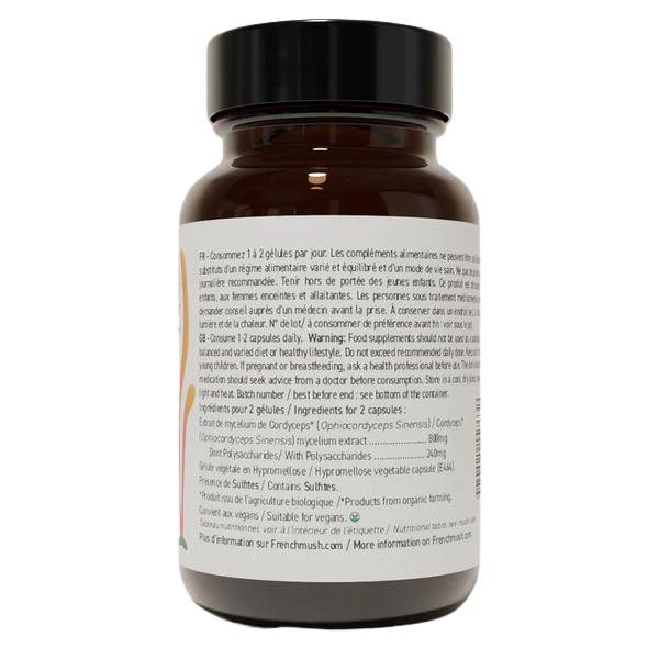 French Mush Functional Mushroom Capsules Cordyceps-detalle