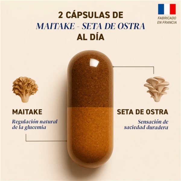 French Mush Functional Mushroom Capsules Maitake and Oyster Mushroom-detalle