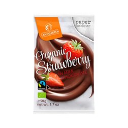 Fresas BIO bañadas en chocolate con Leche 50gr