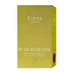 Friedrich Kiefer Mit den Wolken Ziehen Trocken — Seco Baden Cuvée Bag in Box 3 L Vino Blanco