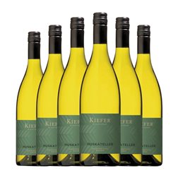 Friedrich Kiefer Moscato Halbtrocken — Semiseco Baden Kabinett — Cosecha Madura 75 cl Vino Blanco (Caja de 6 unidades)