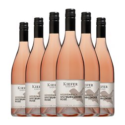 Friedrich Kiefer Pinot Negro Trocken — Seco Baden Rosé — Rosado 75 cl Vino Rosado (Caja de 6 unidades)