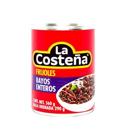 Frijol bayo entero ""La Costeña"" 560gr 560g