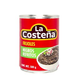 Frijol negro refrito ""La Costeña"" 580gr 580g