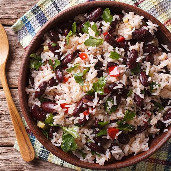 Bio schwarze Bohnen mit Vollkornreis 370 g-izquierda