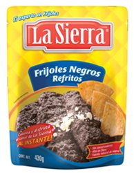 Schwarze Bohnen Refried in Tasche, La Sierra 430g