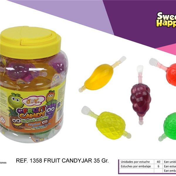 Fruit Candy 40 Unidades 35 Gramos-trasera