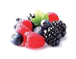 Frutos rojos: arándanos, frambuesas y moras