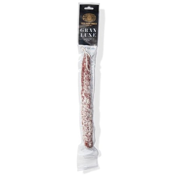 Fuet Extra «Bastonet» Gran Luxe, Casa Riera Ordeix-lateral