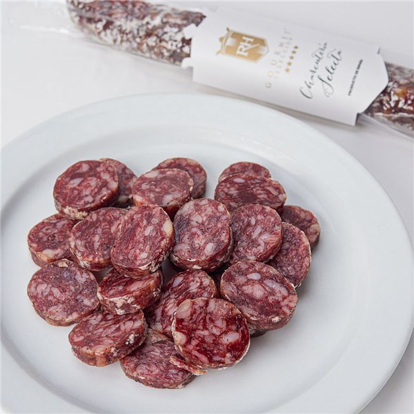 Fuet Iberico de bellota, RH Gourmet-lateral