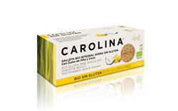 Biscuit sans gluten biologique complet à l'avoine digestive avec jus d'ananas et noix de coco râpée. Vegan