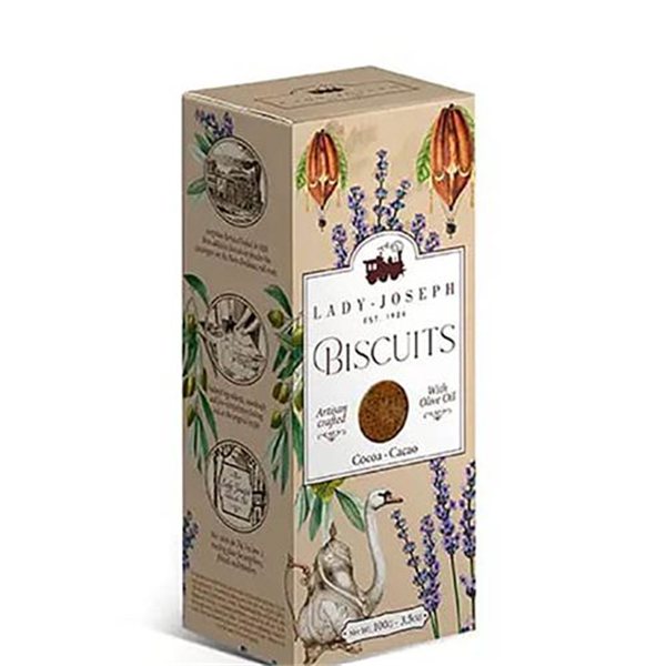 Galletas artesanas de cacao extra crujientes, Lady Joseph (7 unidades)-lateral