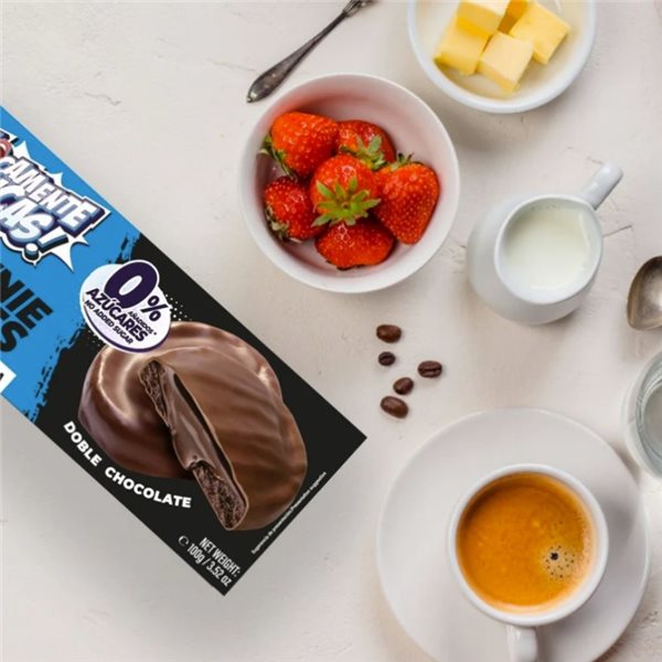 Galletas de Brownie doble chocolate 100g Dumon-izquierda