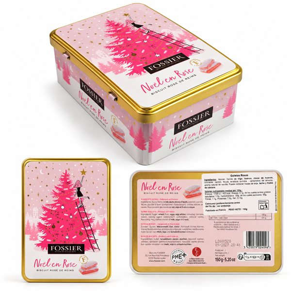 Galletas Navidad Noël en Rose - Fossier-lateral