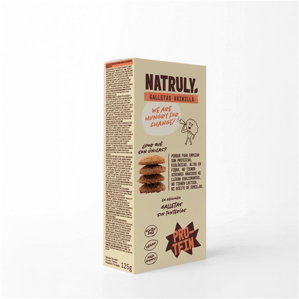 Protein-Kekse Vanille Bio 125g Natruly-detalle