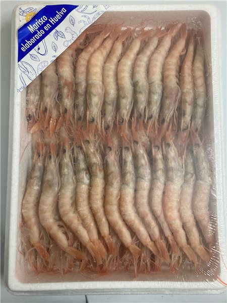 Gamba Blanca congelada elaborada en Huelva-detalle