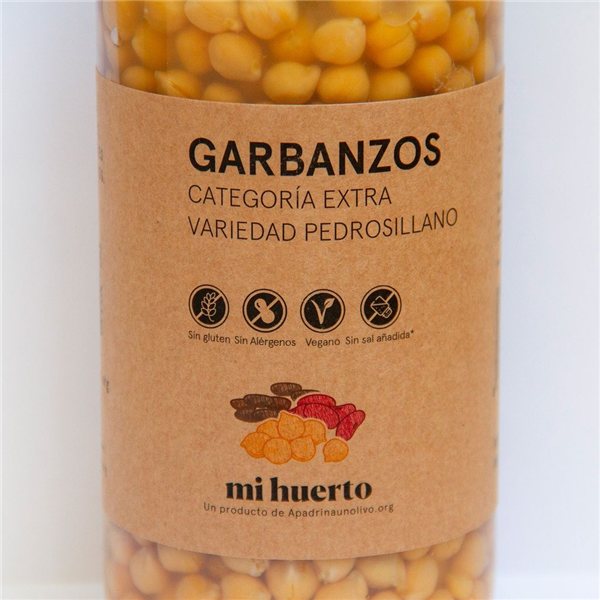 Garbanzo cocido-detalle
