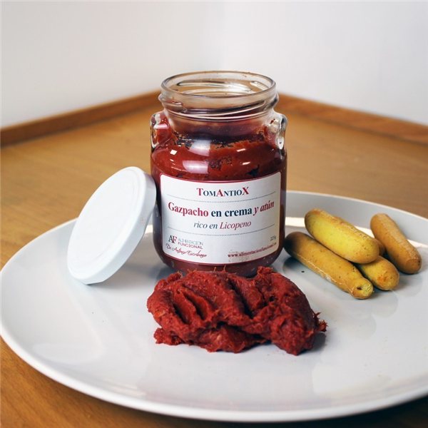 Gazpacho en crème et thon.-detalle