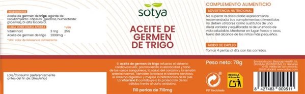 GERME DE BLÉ 710 mg 110 perles.-lateral