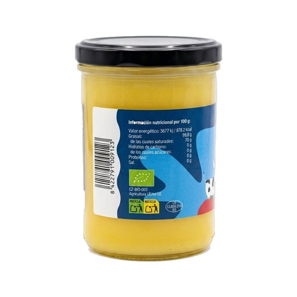 Ghee mantequilla clarificada bio 360g Vegetalia-trasera