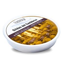Gildas de Anchoas de Santoña | 20 Gildas de Anchoas del Cantábrico (600gr) | Sabor Intenso y Equlibrado | Elaborado por Casa Santoña