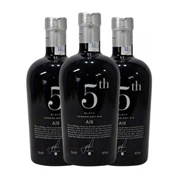 Ginebra Gin 5th Air Black — Edición Negra 70 cl (Caja de 3 unidades)