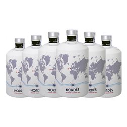 Ginebra Gin Atlantic Galician Nordés Petaca Pequeña 20 cl (Caja de 6 unidades)