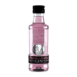 Ginebra Gin Caja de 24 unidades Puerto de Indias Botellín Miniatura 5 cl Fresa