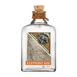 Ginebra Gin Elephant Botella Medium 50 cl Cocoa — Cacao, Orange — Naranja
