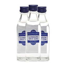Ginebra Gin Hayman's Botellín Miniatura 5 cl (Caja de 3 unidades)
